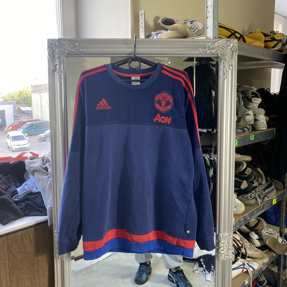 Adidas Manchester United sweatshirt Size US L / EU 52-54 / 3 - 1 Thumbnail