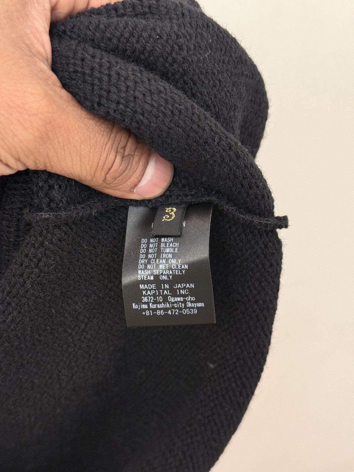 Kapital 5G Wool Bone Crew Sweater Size US L / EU 52-54 / 3 - 3 Thumbnail