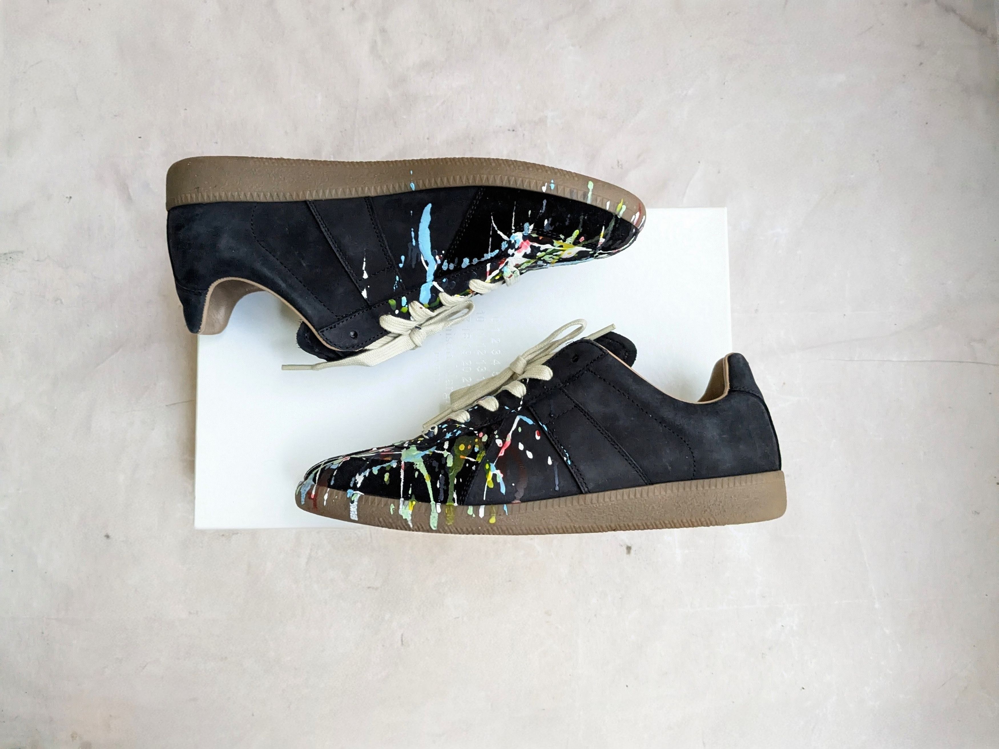 Maison Margiela Maison Margiela GAT Replica Paint Splatter Black 8 41 Low Size US 8 / EU 41 - 4 Thumbnail