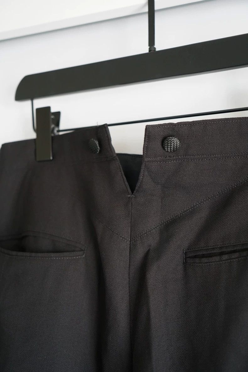 Yohji Yamamoto Yohji Yamamoto Yohji Yamamoto Woven Lace Detail Trousers Size US 43 - 4 Thumbnail