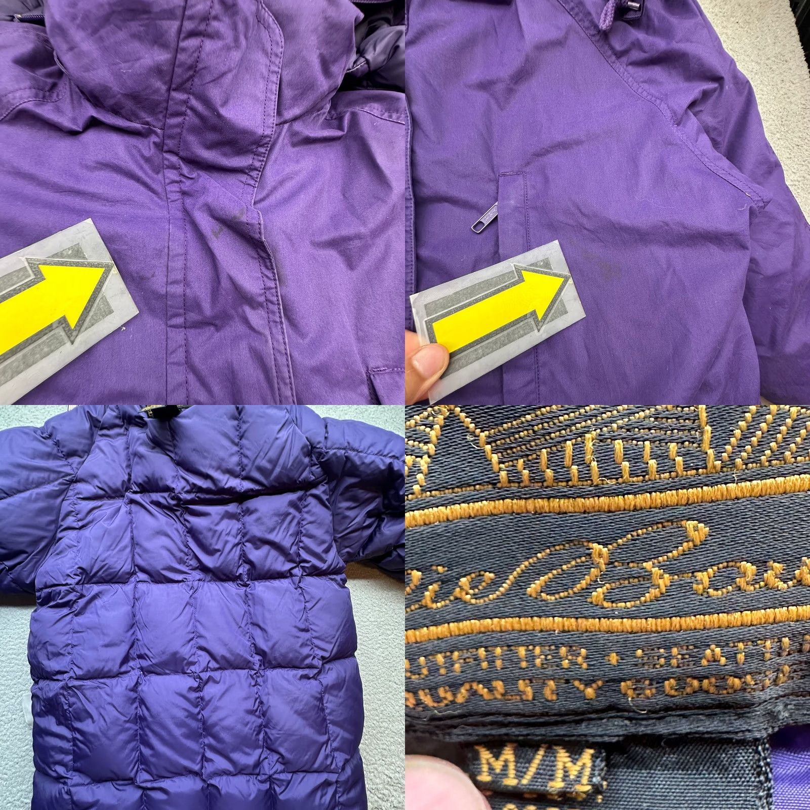 Eddie Bauer VINTAGE Eddie Bauer Snowline Goose Down Parka Hooded Jacket Womens Medium Purple Size M / US 6-8 / IT 42-44 - 9 Thumbnail