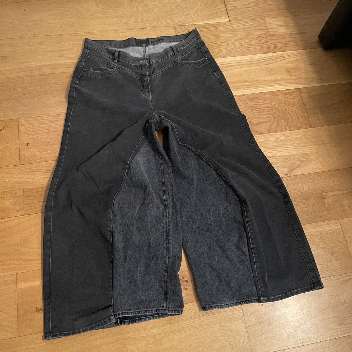 Handmade gray rare handmade Pants Size US 40 / EU 56 - 7 Thumbnail