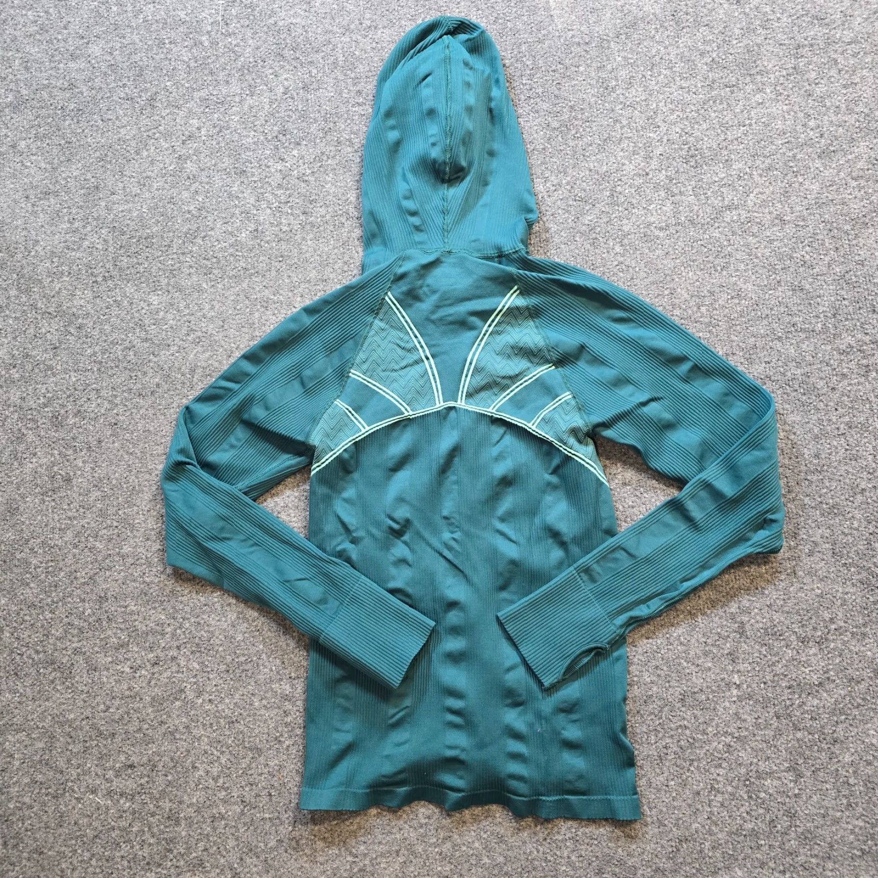 Athleta Athleta Jacket Women M Green Hoodie Full Zip Stretch Texture Knit Athletic Size M / US 6-8 / IT 42-44 - 7 Thumbnail