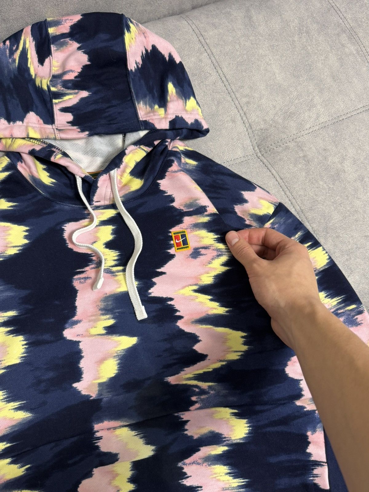 Nike Nike Court chromatic Y2K hoodie vintage style Size US S / EU 44-46 / 1 - 7 Thumbnail