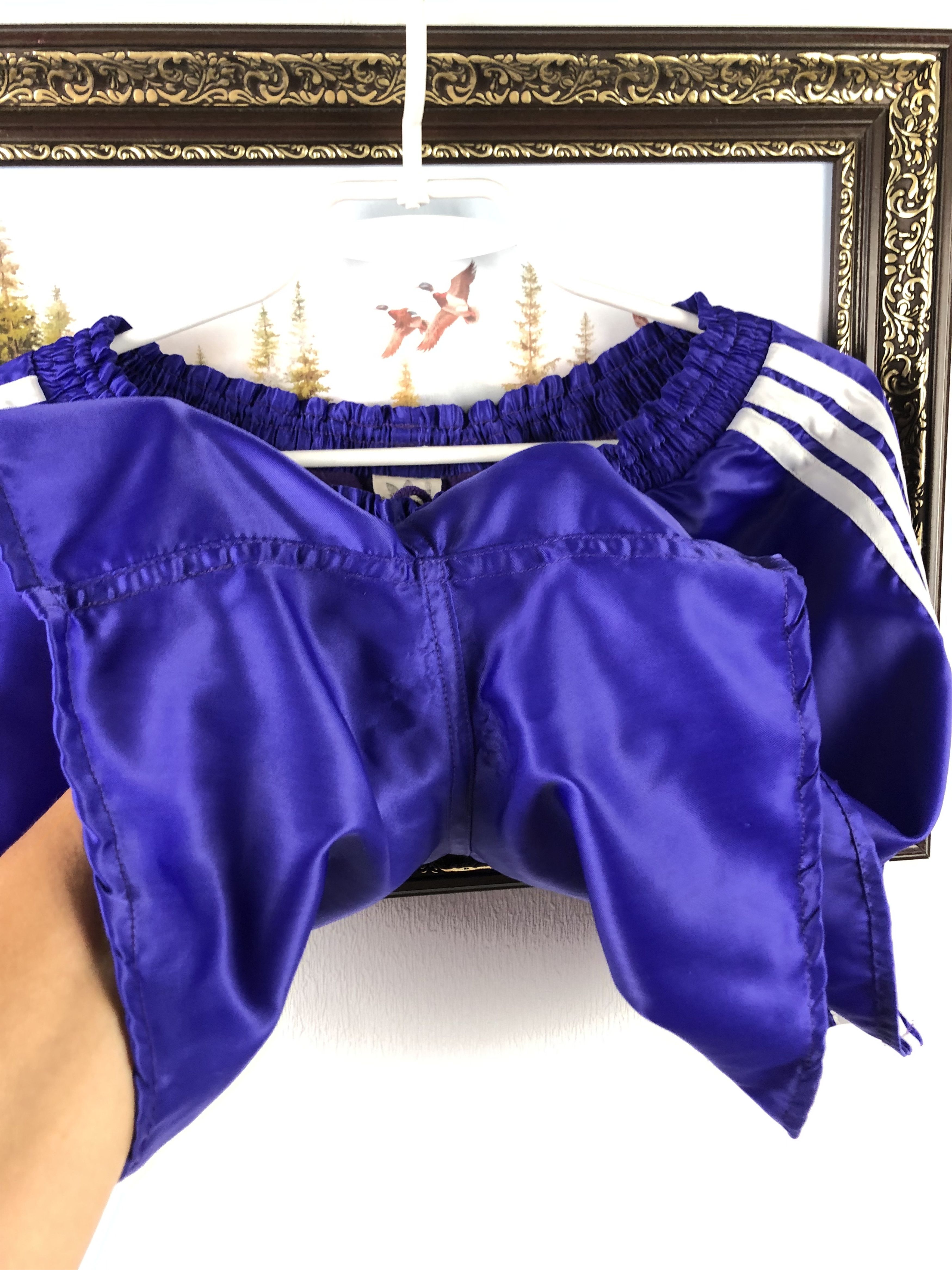 Adidas Vintage 90's Adidas Nylon Athletic Shorts Run Mens Sport Size US 34 / EU 50 - 6 Thumbnail