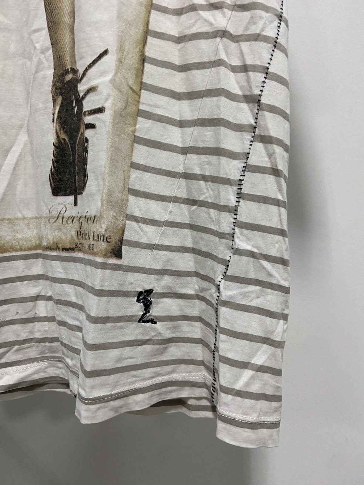 Hot Model Sex × Vintage Religion girl big print humor t shirt striped vintage Size US L / EU 52-54 / 3 - 3 Thumbnail