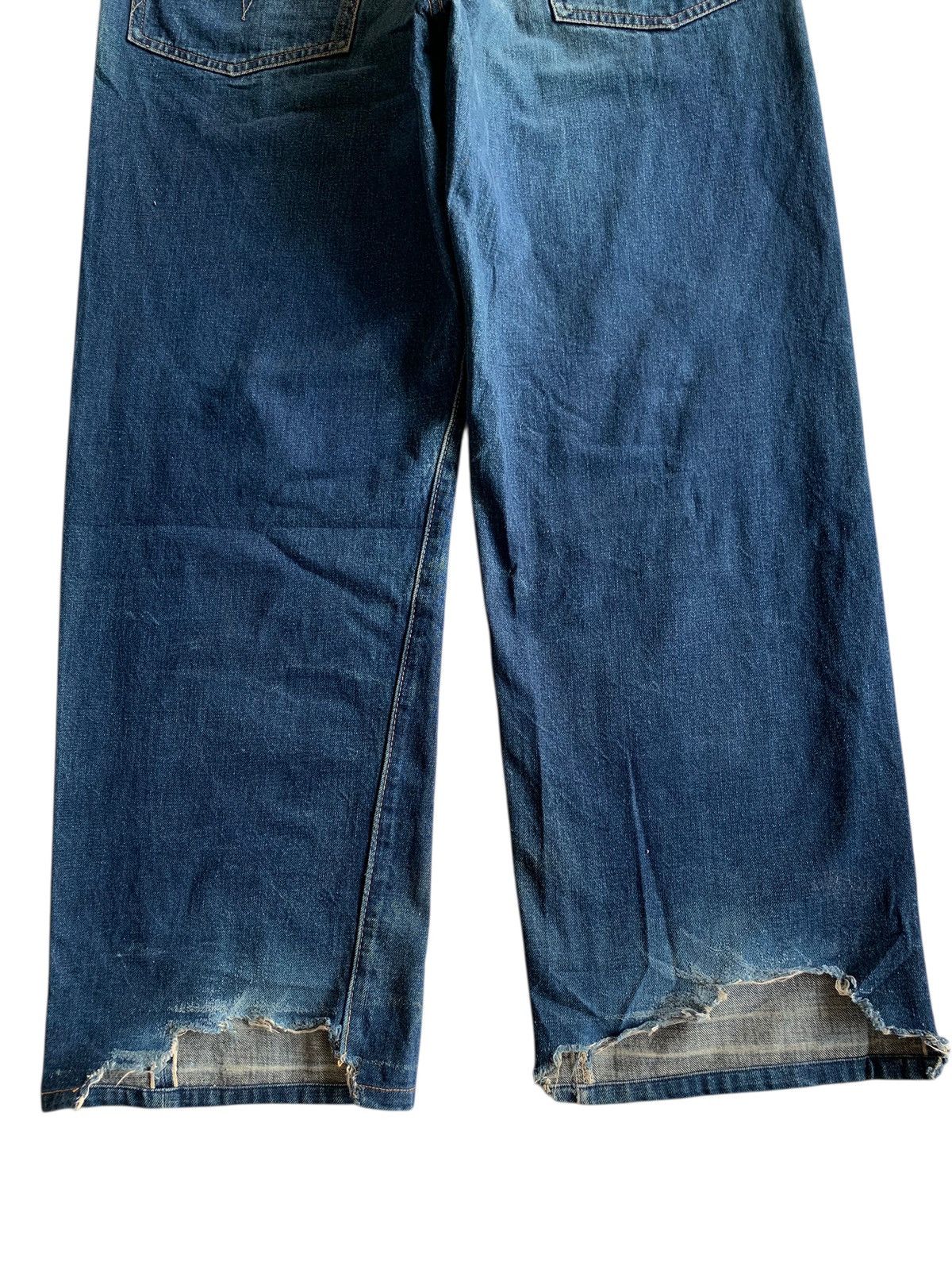 Sugar Cane VINTAGE SUGAR CANE SELVEDGE BUCKLE BACK BAGGY JAPANESE DENIM Size US 34 / EU 50 - 9 Thumbnail
