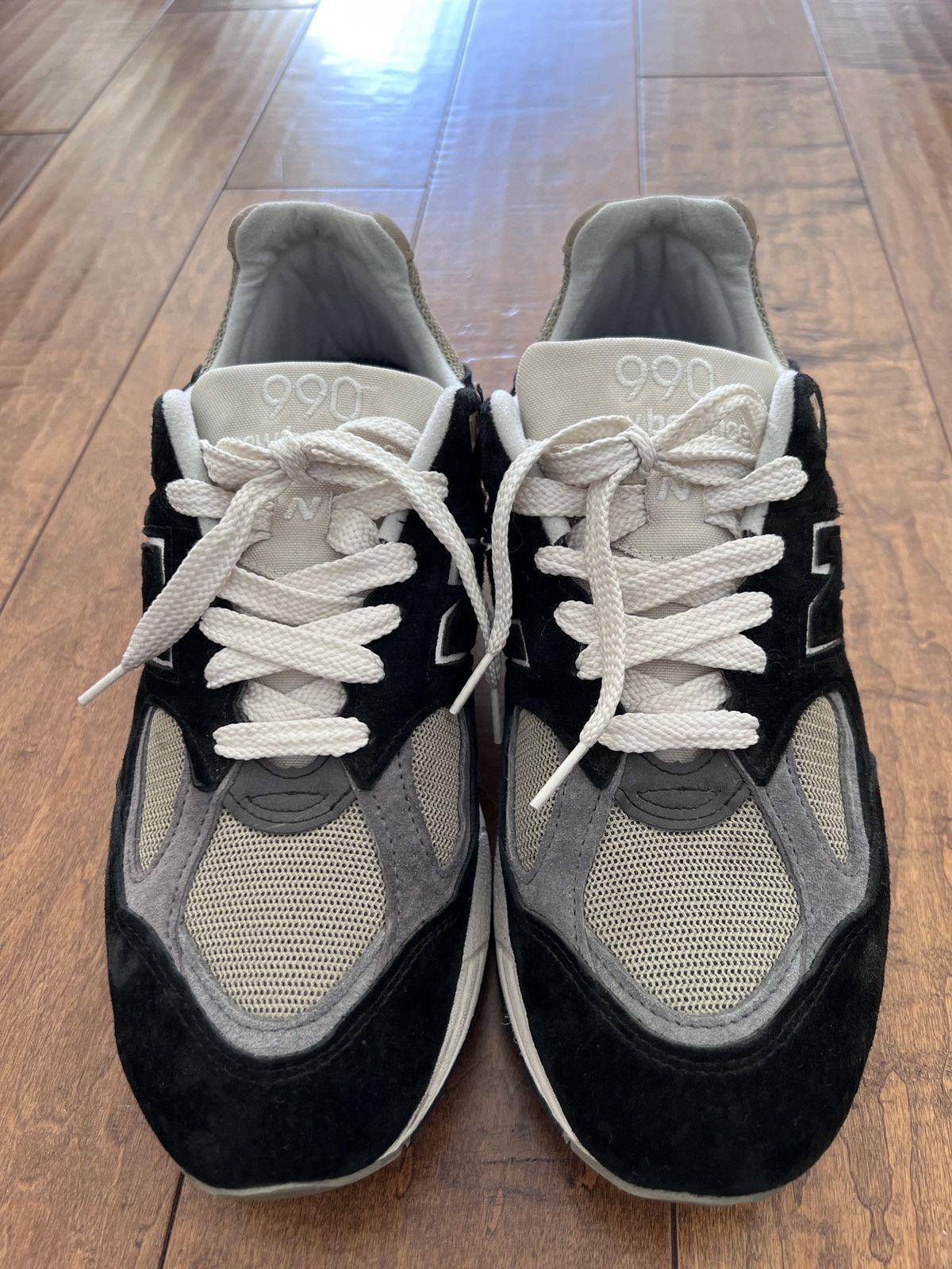 New Balance New Balance 990v2 MiUSA Teddy Santis Black True Camo 10.5 Size US 10.5 / EU 43-44 - 3 Thumbnail
