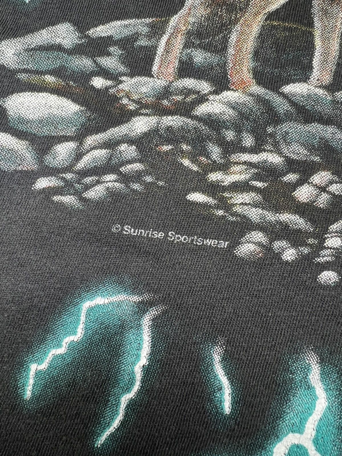 Rap Tees American thunder Forever Free Wolve All Over Lightning Print Size US M / EU 48-50 / 2 - 8 Thumbnail