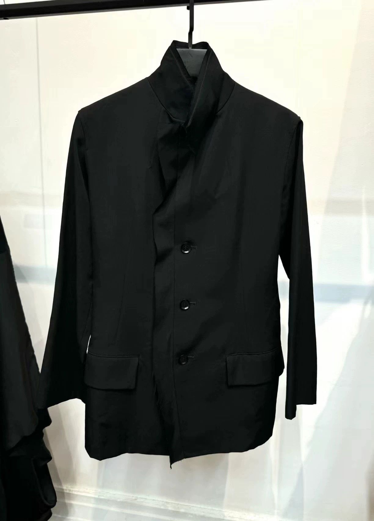 Yohji Yamamoto Yohji Yamamoto 2015 AW Stand Collar Wool Blazer Size 1 Size S / US 4 / IT 40 - 6 Thumbnail