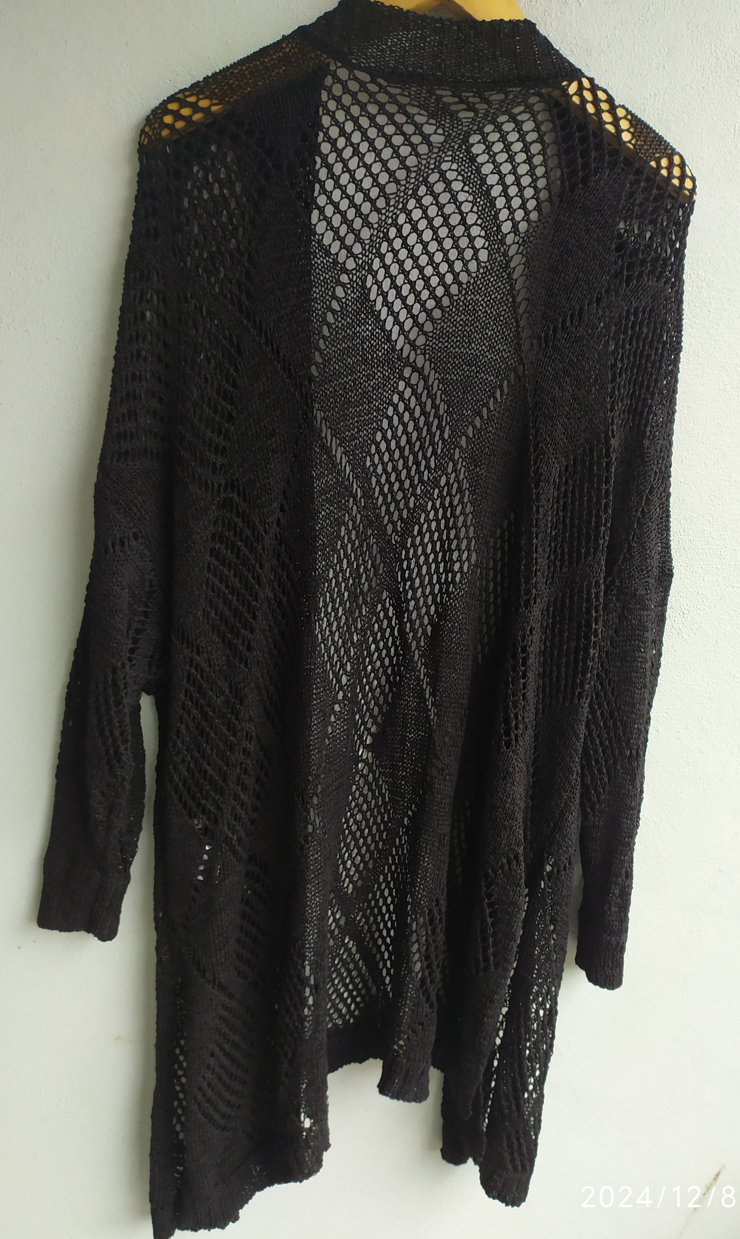 If Six Was Nine × Japanese Brand × Le Grande Bleu (L.G.B.) All Off Your Favourites Mesh Black Cardigan Knitwear Size US M / EU 48-50 / 2 - 2 Thumbnail