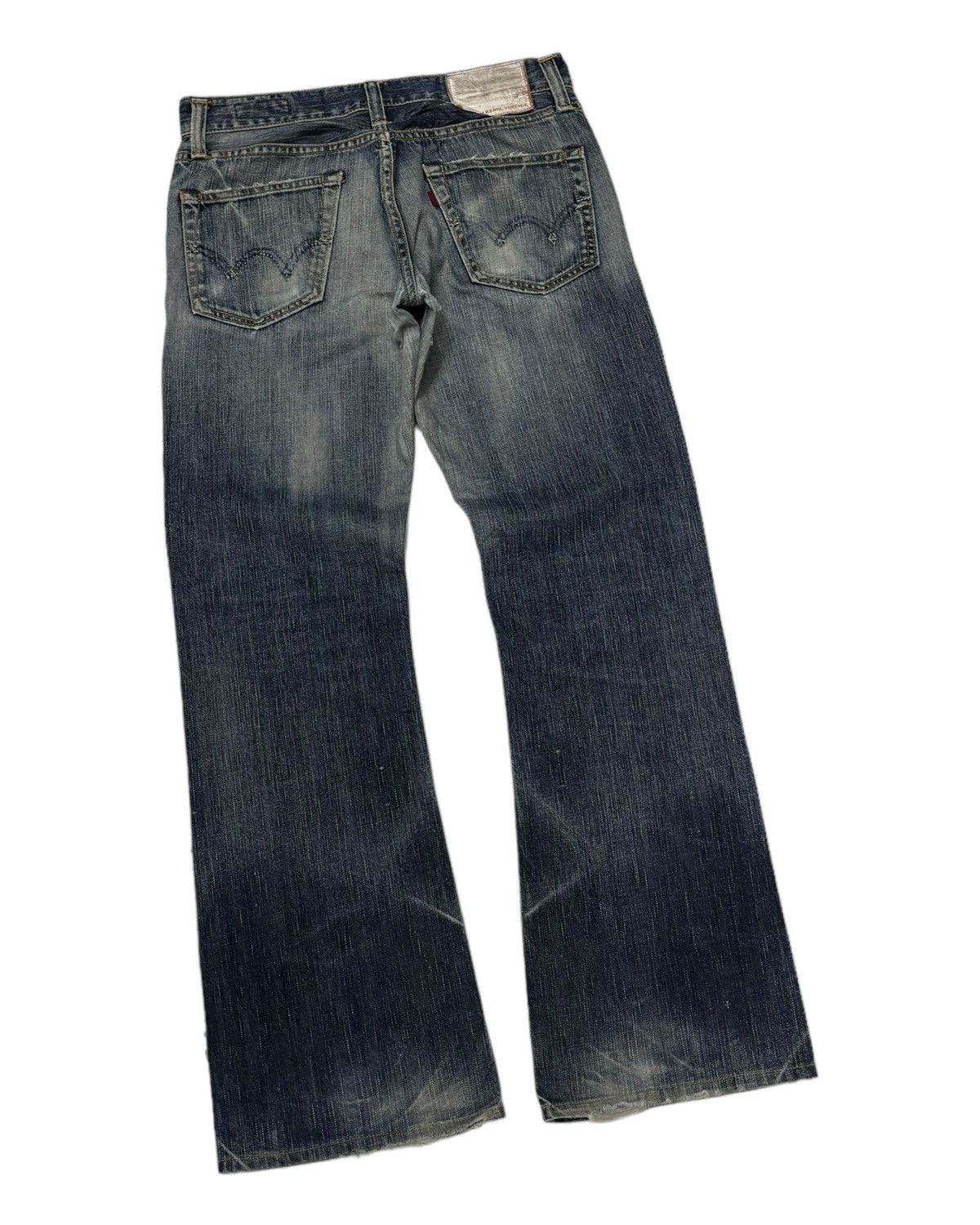 Edwin EDWIN 511 REBEL VINTAGE FLARED DISTRESSED DENIM FLARE JEANS Size US 30 / EU 46 - 5 Thumbnail
