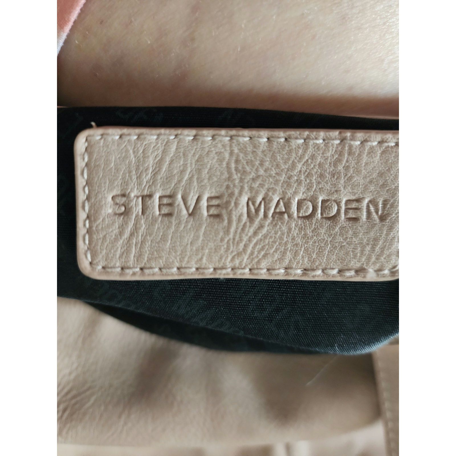 Steve Madden Steve Madden beige faux-leather tote bag Size ONE SIZE - 4 Thumbnail
