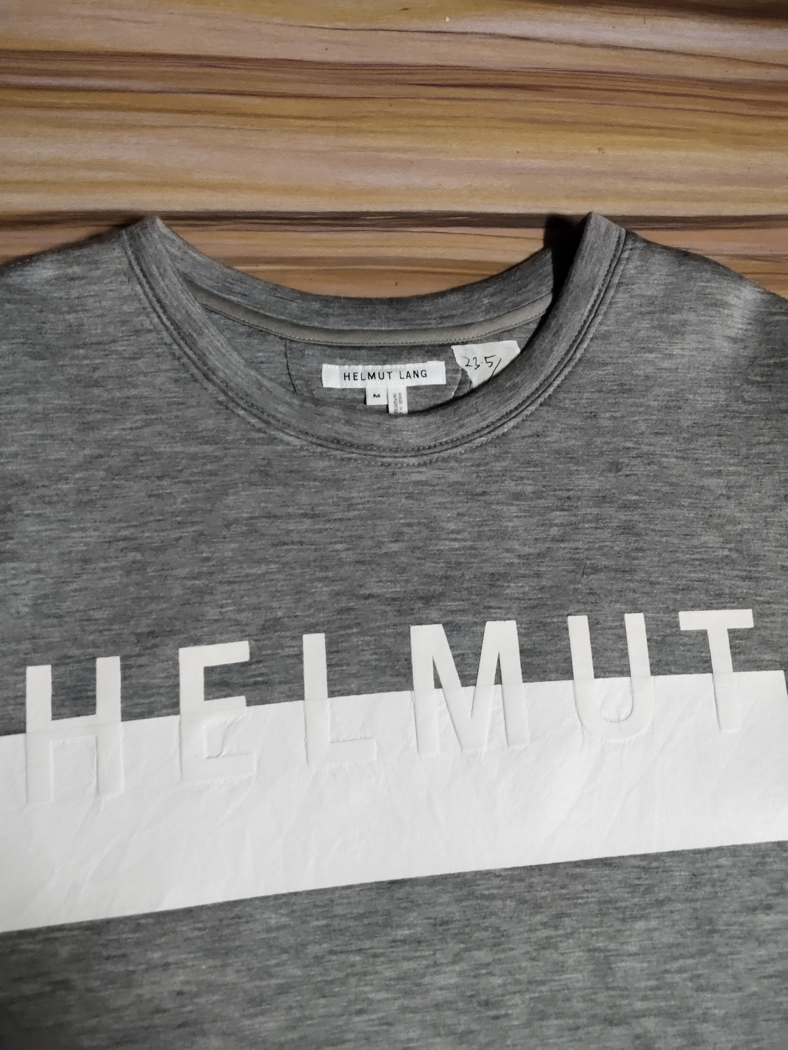 Helmut Lang HELMUT LANG Spellout Center Tee Size US M / EU 48-50 / 2 - 2 Thumbnail