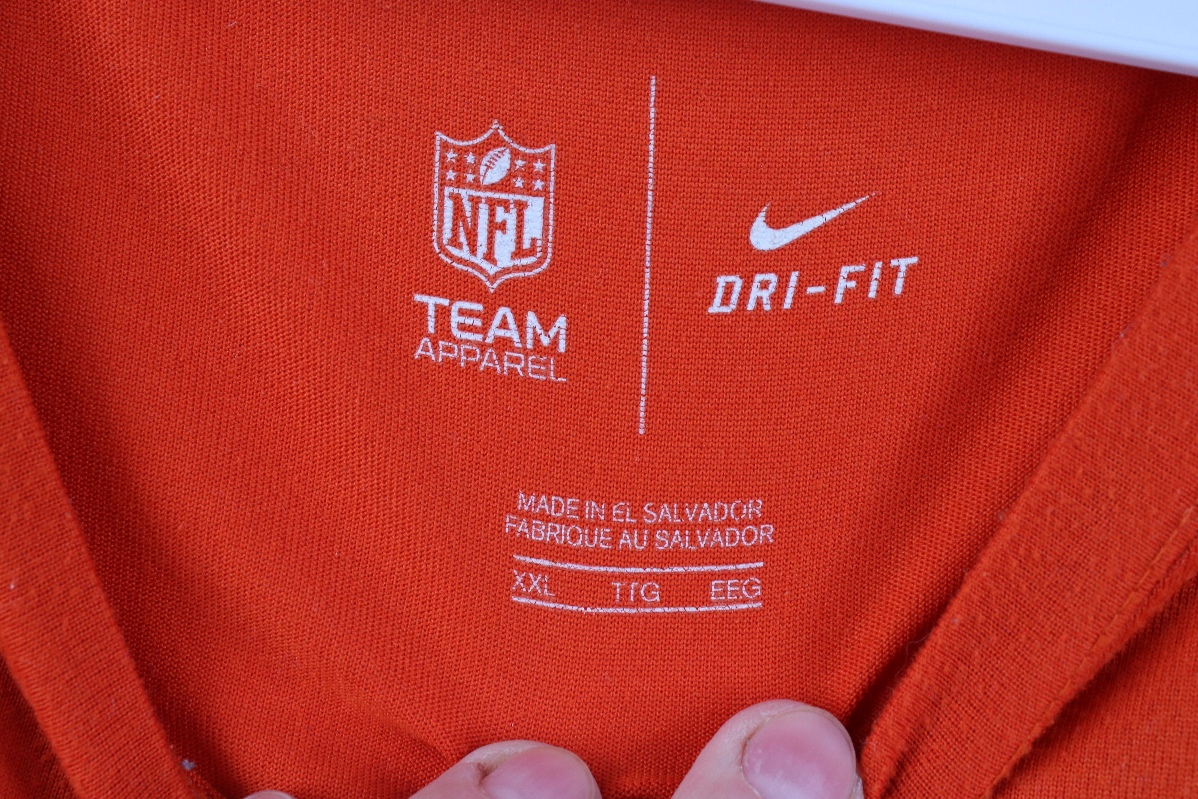 Nike Nike NFL Chicago Bears Football Shorts Sleeve T-Shirt Orange Size US XXL / EU 58 / 5 - 7 Thumbnail