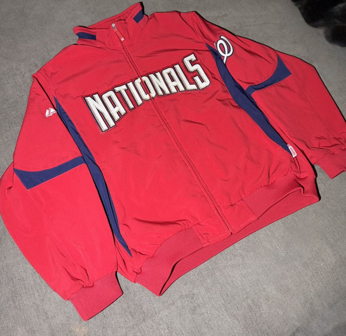 Majestic Majestic Washington Nationals full-zip jacket Size US XL / EU 56 / 4 - 2 Thumbnail