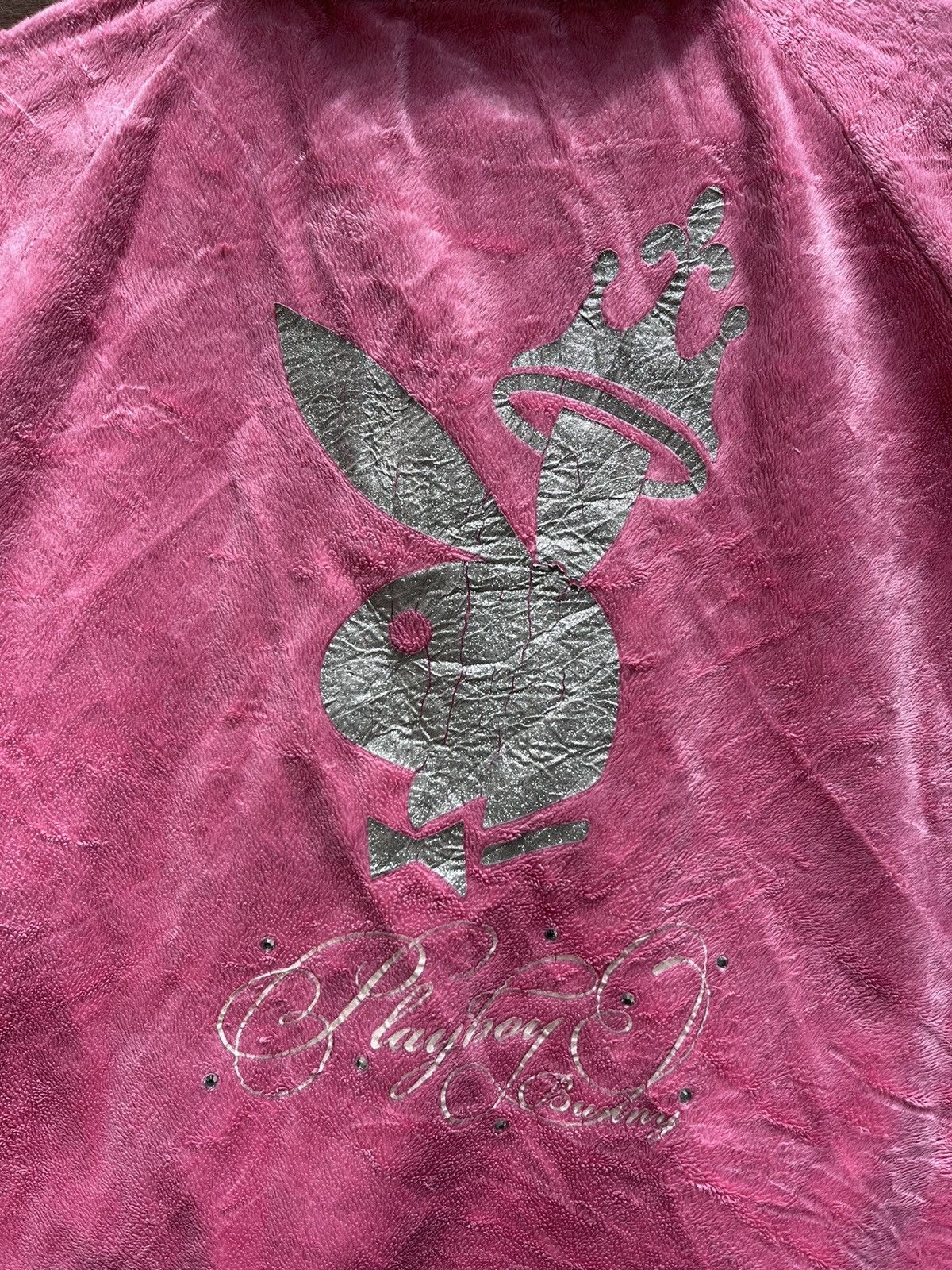 Playboy × Vintage Vintage Playboy Bunny Zipper Hoodie Size L / US 10 / IT 46 - 2 Thumbnail