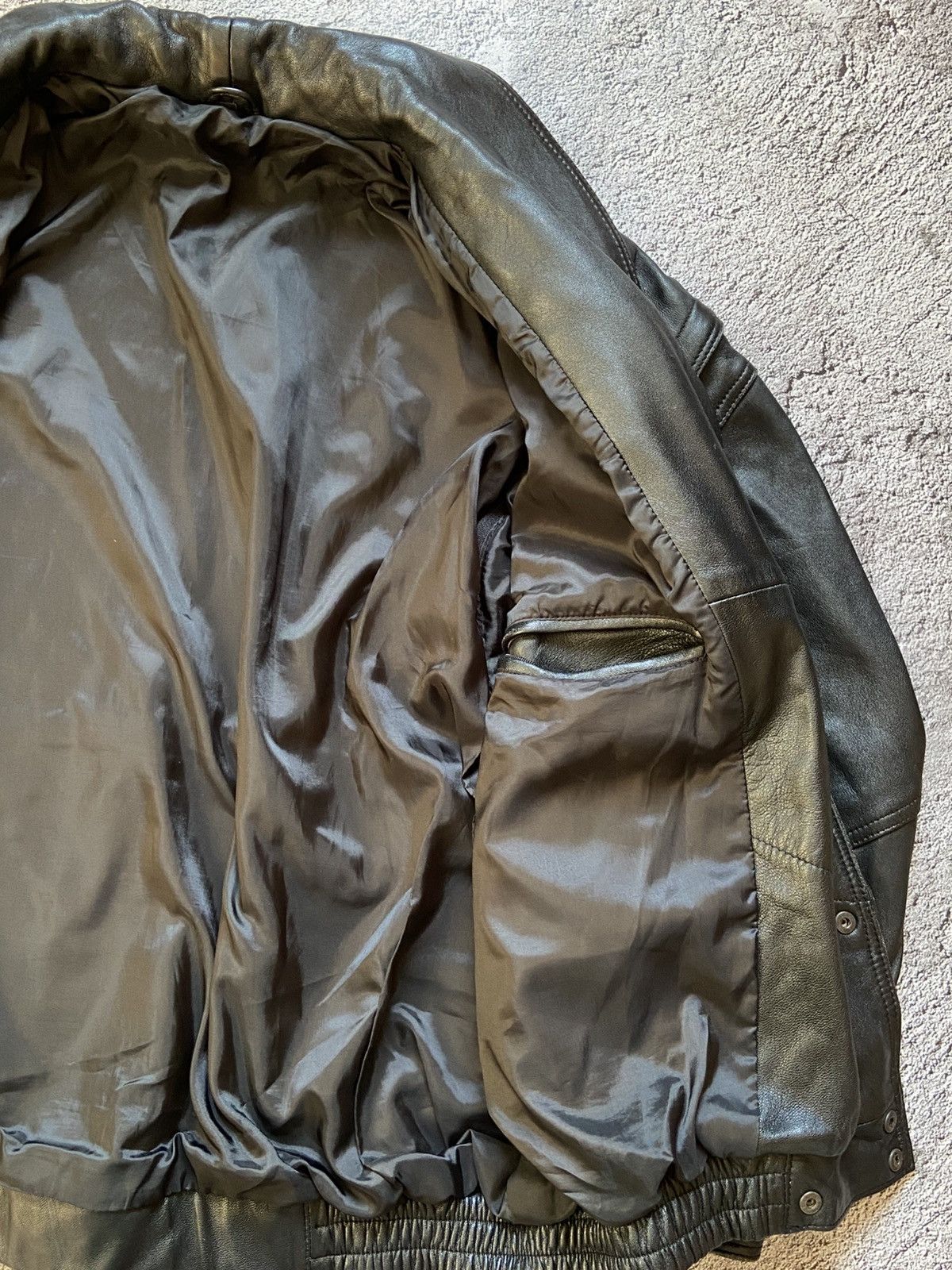 Schott Vintage 90s Schott Style Avant Garde Biker Leather Jacket Size US L / EU 52-54 / 3 - 10 Thumbnail