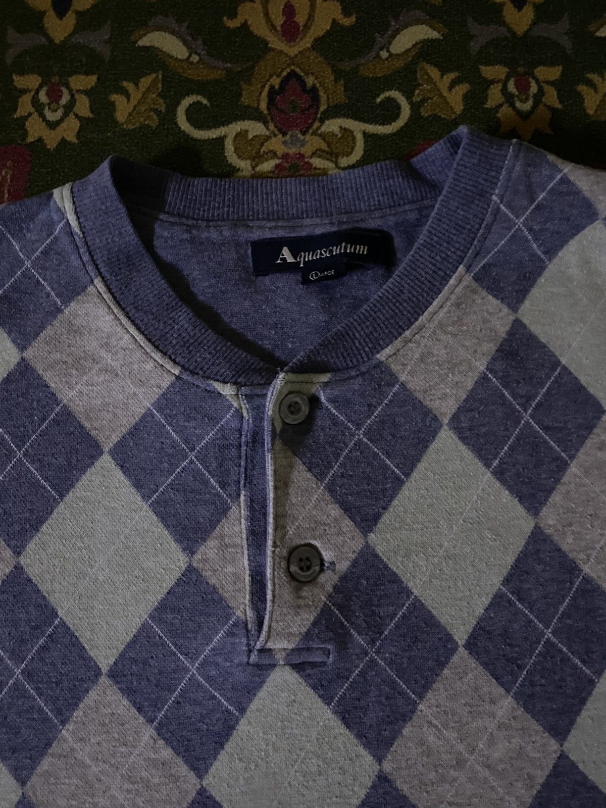 Aquascutum × Japanese Brand × Vintage Vintage Aquascutum Long Sleeve T-Shirt Size US L / EU 52-54 / 3 - 3 Thumbnail