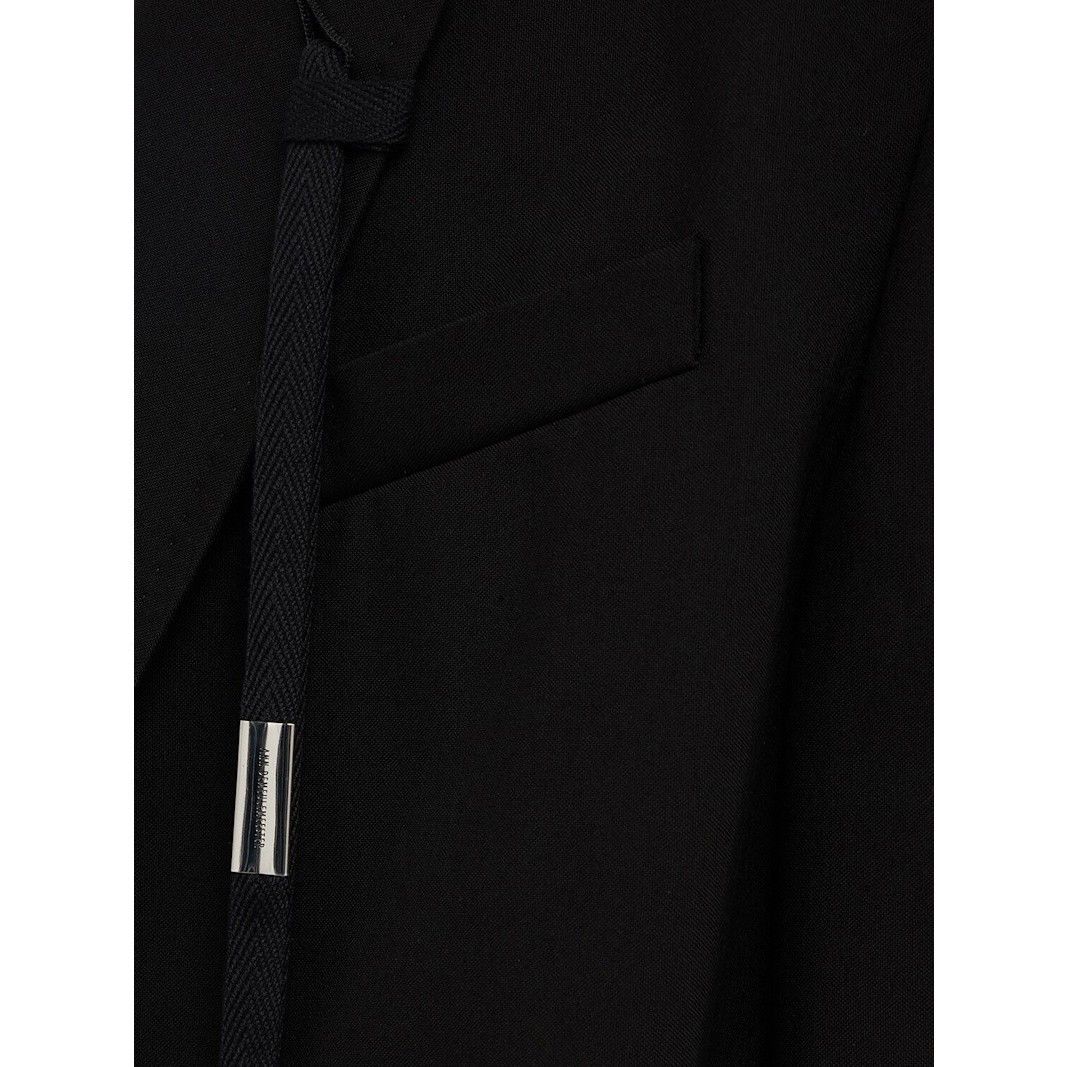 Ann Demeulemeester ANN DEMEULEMEESTER Anthoon High Comfort Black Blazer Jacket Size US S / EU 44-46 / 1 - 2 Thumbnail