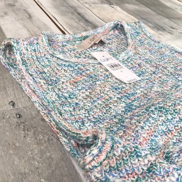Loft Loft Multicolor Knit Tank Top Sleeveless Lightweight Size PS Size S / US 4 / IT 40 - 10 Thumbnail