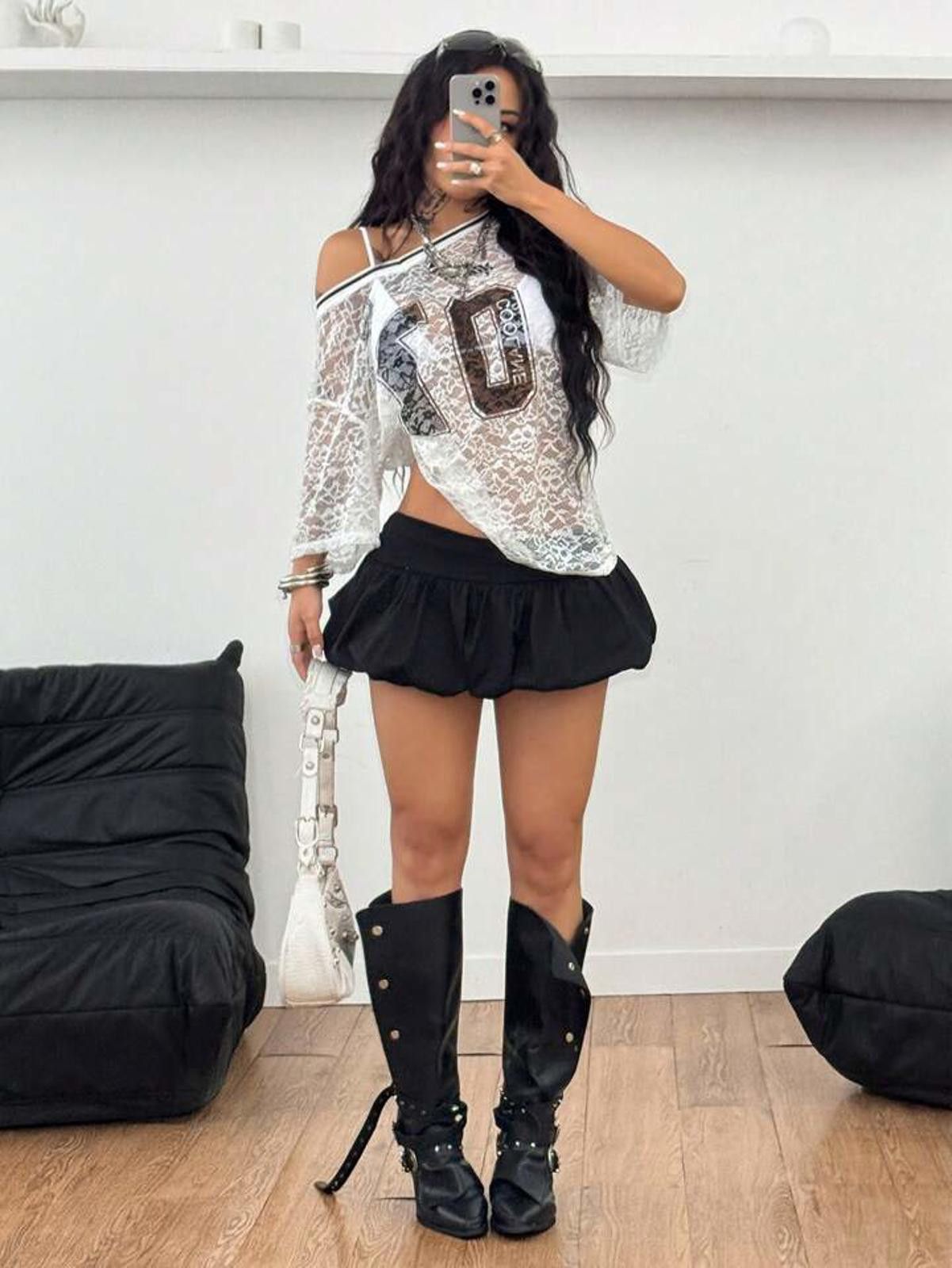 Other 07 Coolane Lace Top Sexy Jersey Size ONE SIZE - 4 Thumbnail