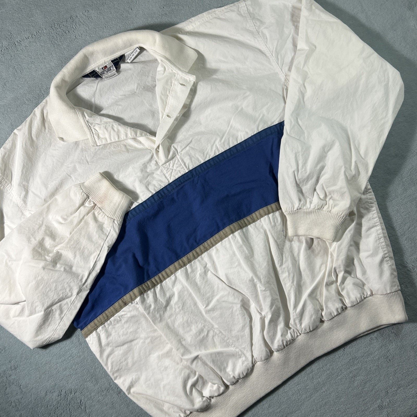 L.L. Bean Rugby NorSport Jersey Jacket Sweater Mens XL Rubber Cotton Size US XL / EU 56 / 4 - 1 Thumbnail