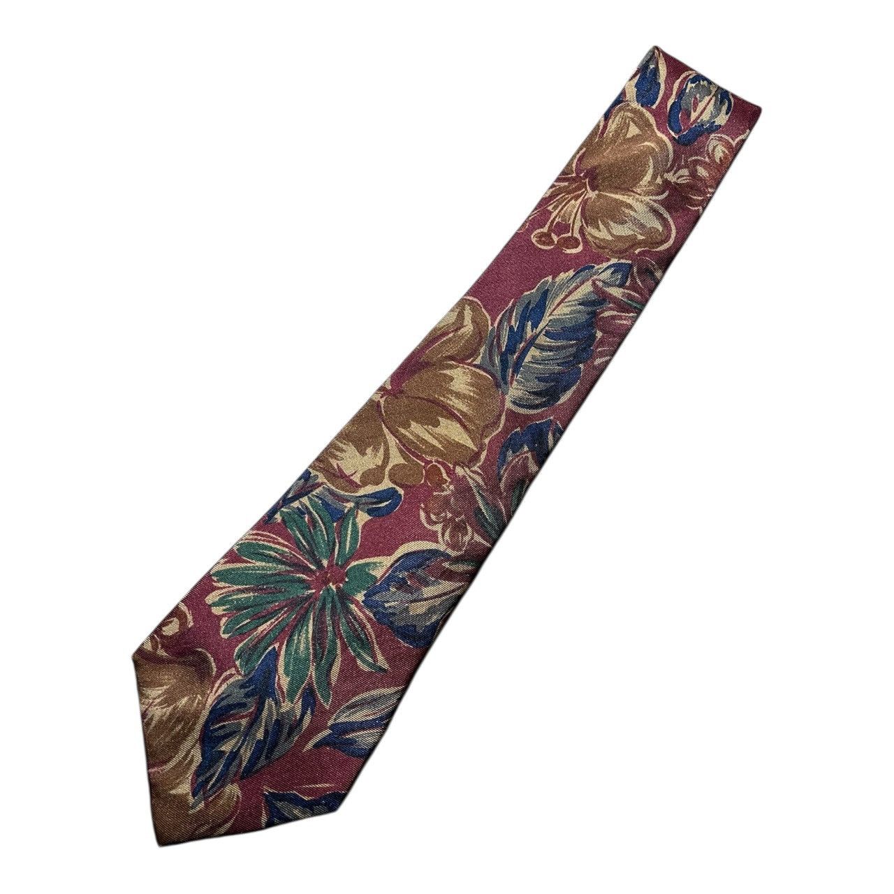 Christian Dior Monsieur Vintage Christian Dior Necktie Floral Patter Silk Size ONE SIZE - 1 Thumbnail