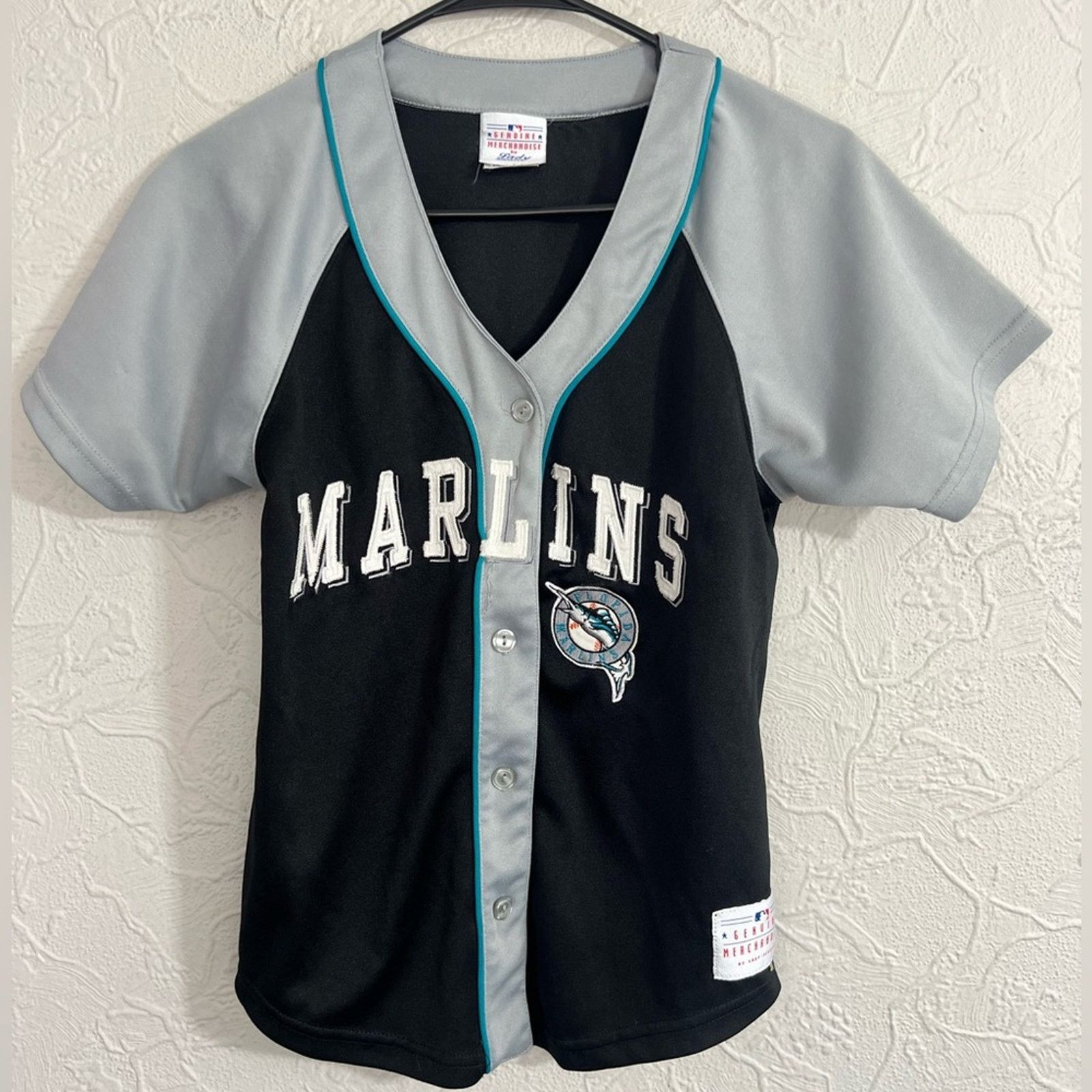 MLB Vintage Lady Slugger Jersey Shirt Womens Small Miami Marlins Size S / US 4 / IT 40 - 1 Thumbnail