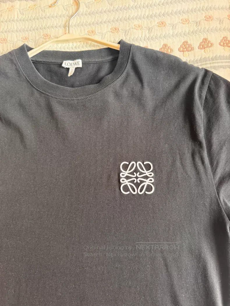Loewe Loewe Black short-sleeve T-shirt with Anagram embroidery l Size S / US 4 / IT 40 - 3 Thumbnail