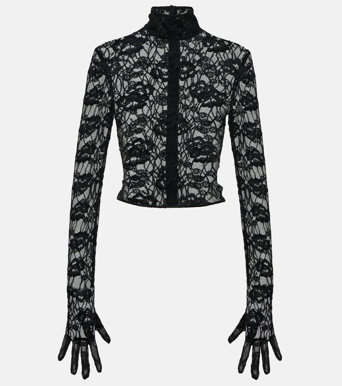 Saint Laurent Paris o1y0126 Blouse in Black Size M / US 6-8 / IT 42-44 - 1 Thumbnail