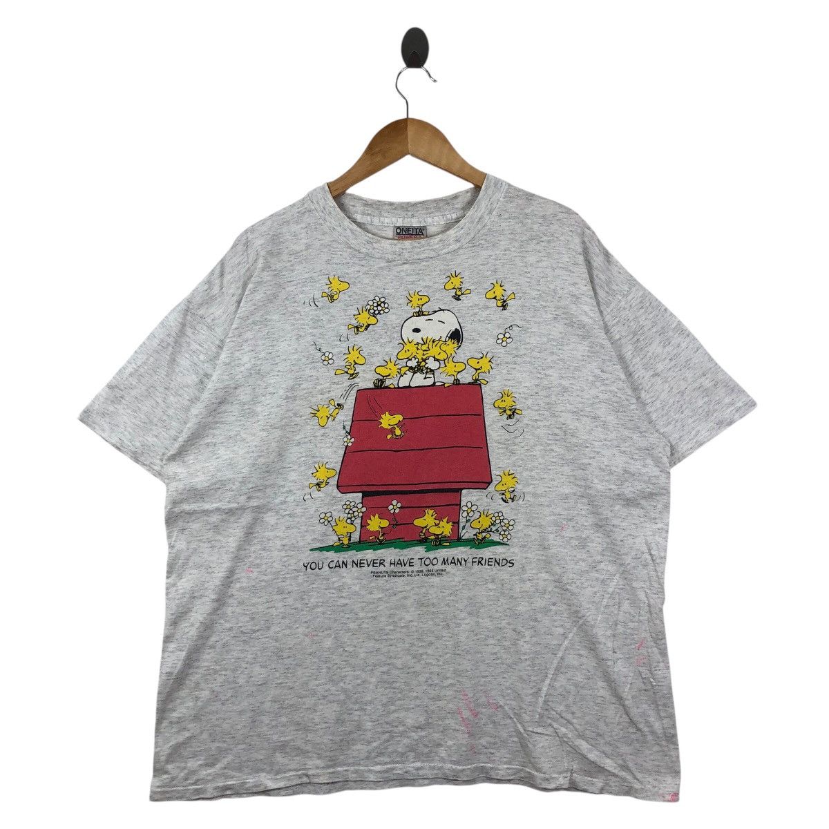 Peanuts Vintage 90s PEANUTS Snoopy T Shirt Oneita Tag Size XL Size US XL / EU 56 / 4 - 1 Thumbnail