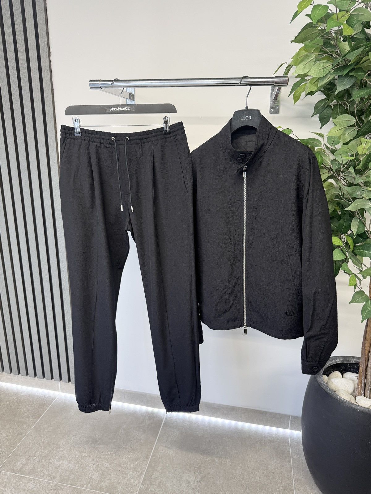 Dior Dior CD Zipper Bomber Jacket & Track Pants Black RRP £2590 Size US M / EU 48-50 / 2 - 1 Thumbnail