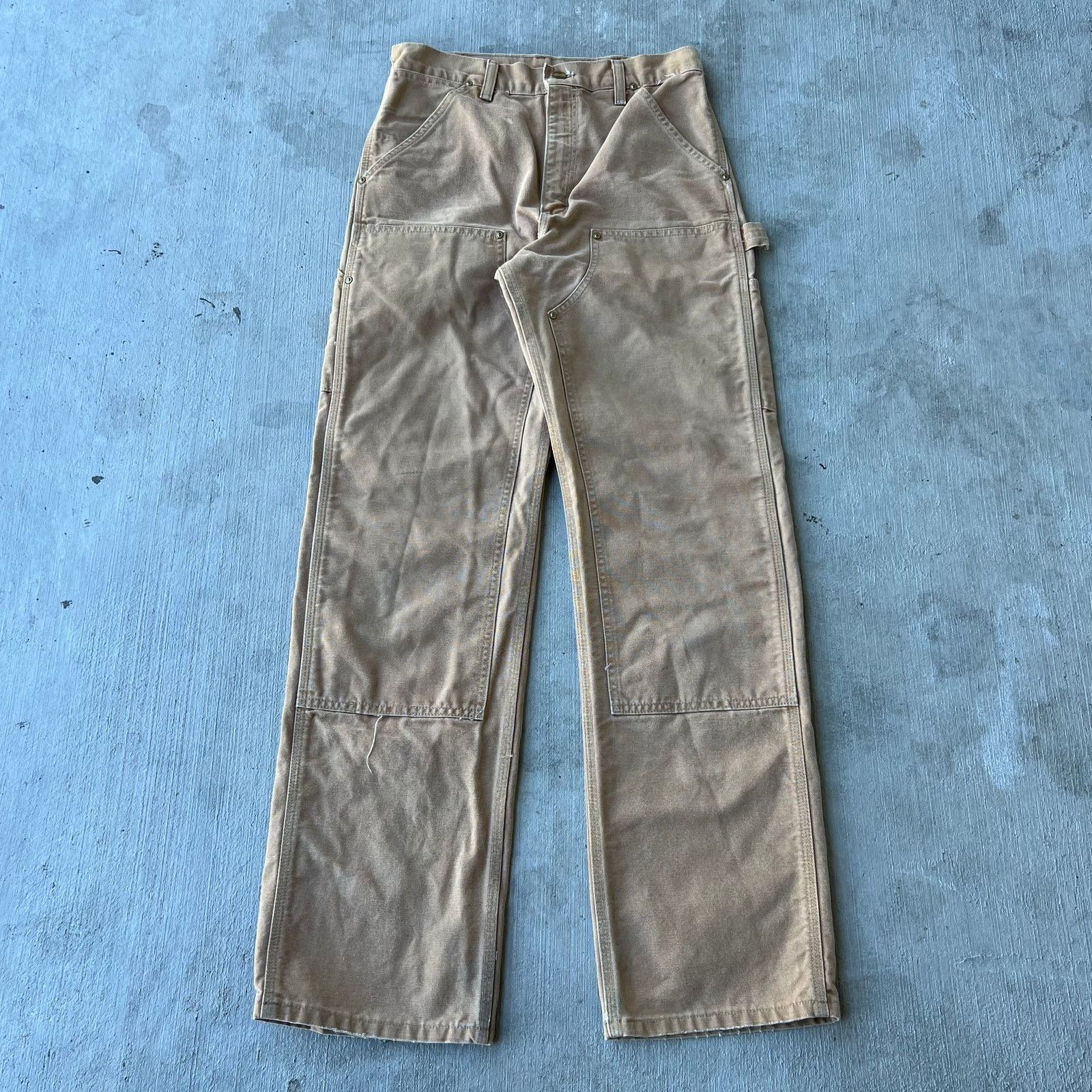 Carhartt × Vintage Carhartt brown double knee work wear carpenter pants Size US 29 - 1 Thumbnail