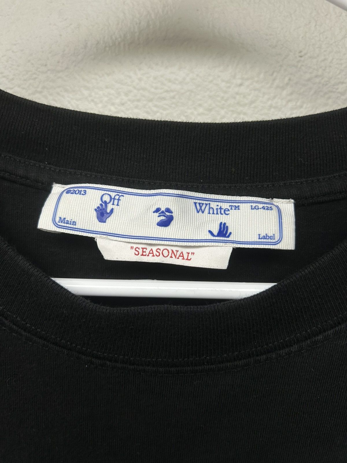 Off-White ‘13 Off-White Virgil Abloh Blue Metal Arrow T-shirt Size US XXL / EU 58 / 5 - 6 Thumbnail