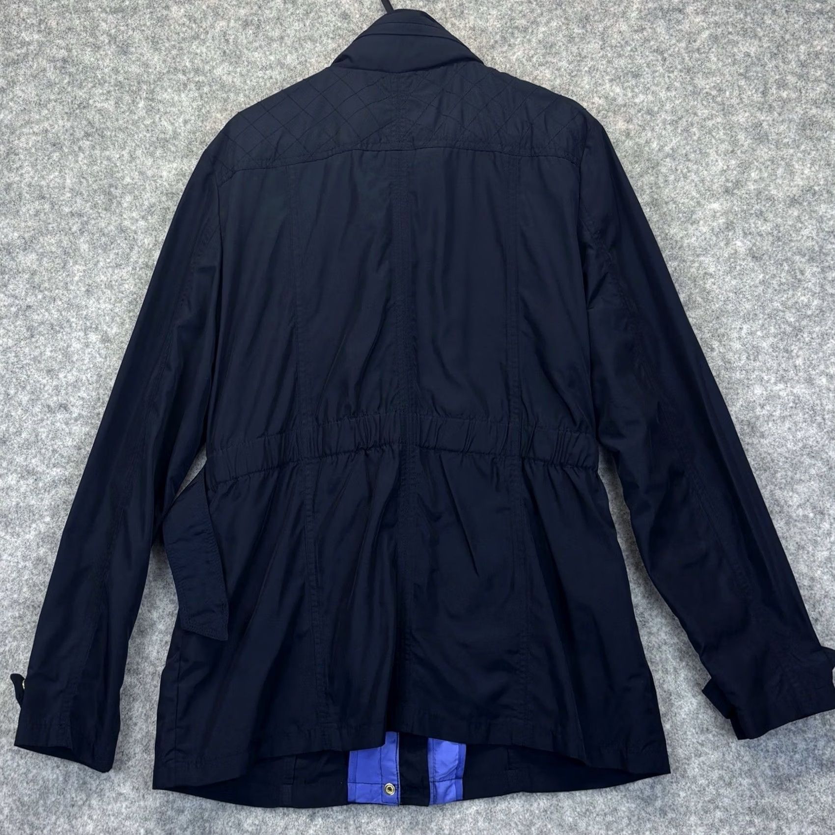 Vintage Maine New England Jacket Belted UK 14 Navy Women’s Used Size XL / US 12-14 / IT 48-50 - 2 Thumbnail