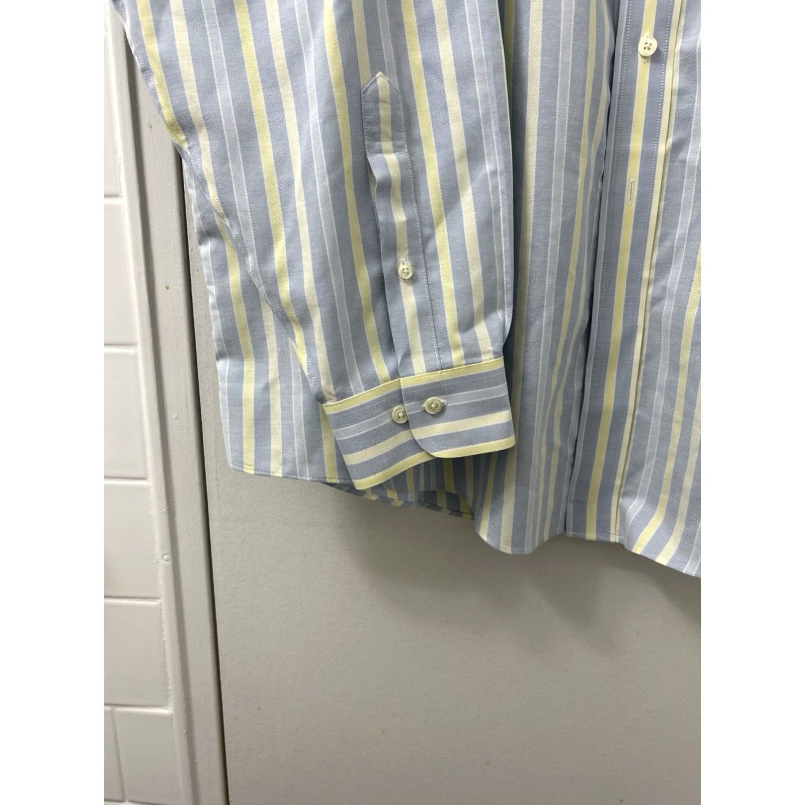 Brooks Brothers Brooks Brothers The Original Polo Shirt Mens 2XL Blue Striped Supima Cotton L/S Size US XXL / EU 58 / 5 - 7 Thumbnail