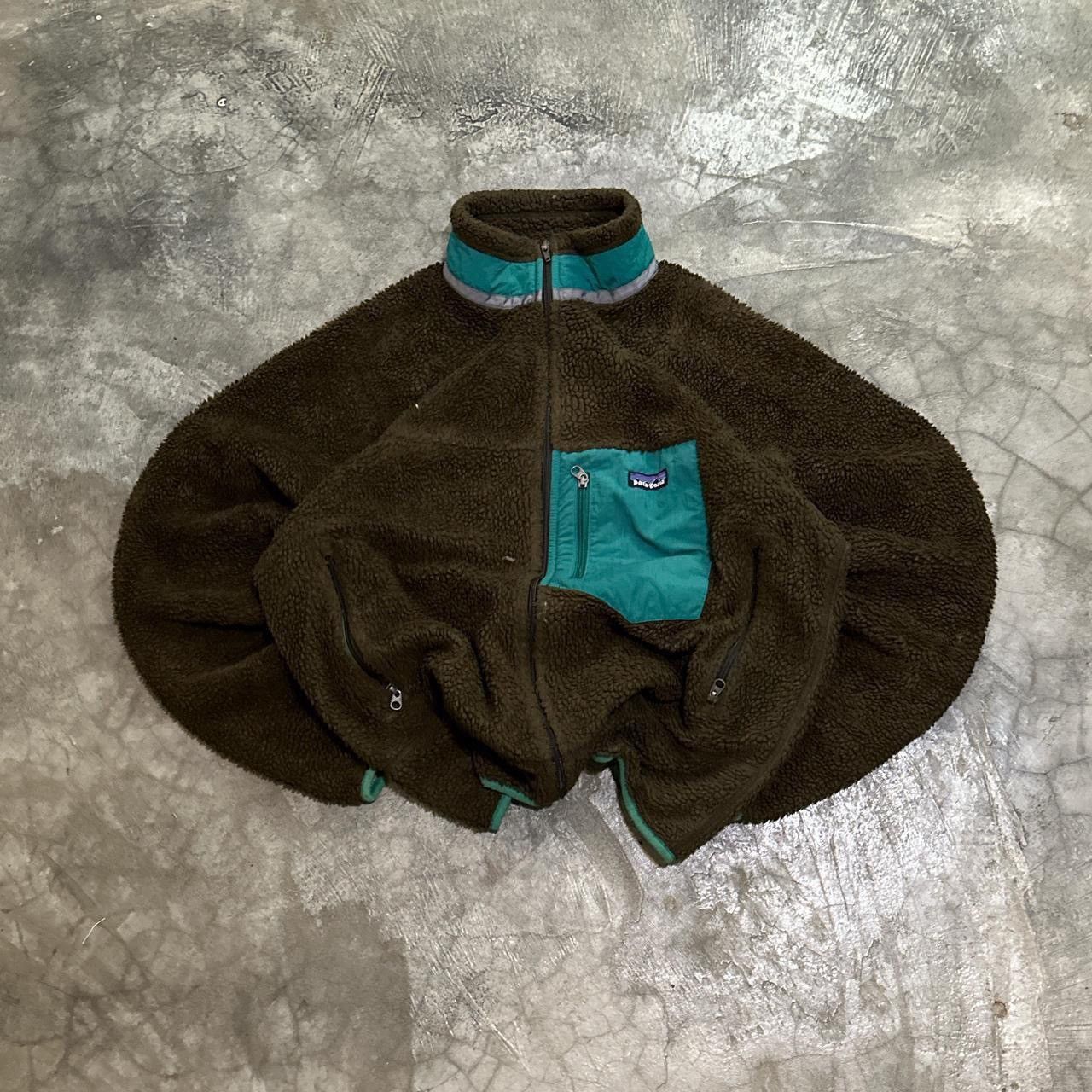 image of Y2K Patagonia Sherpa Deep Pile Brown Jacket, Men's (Size Large)