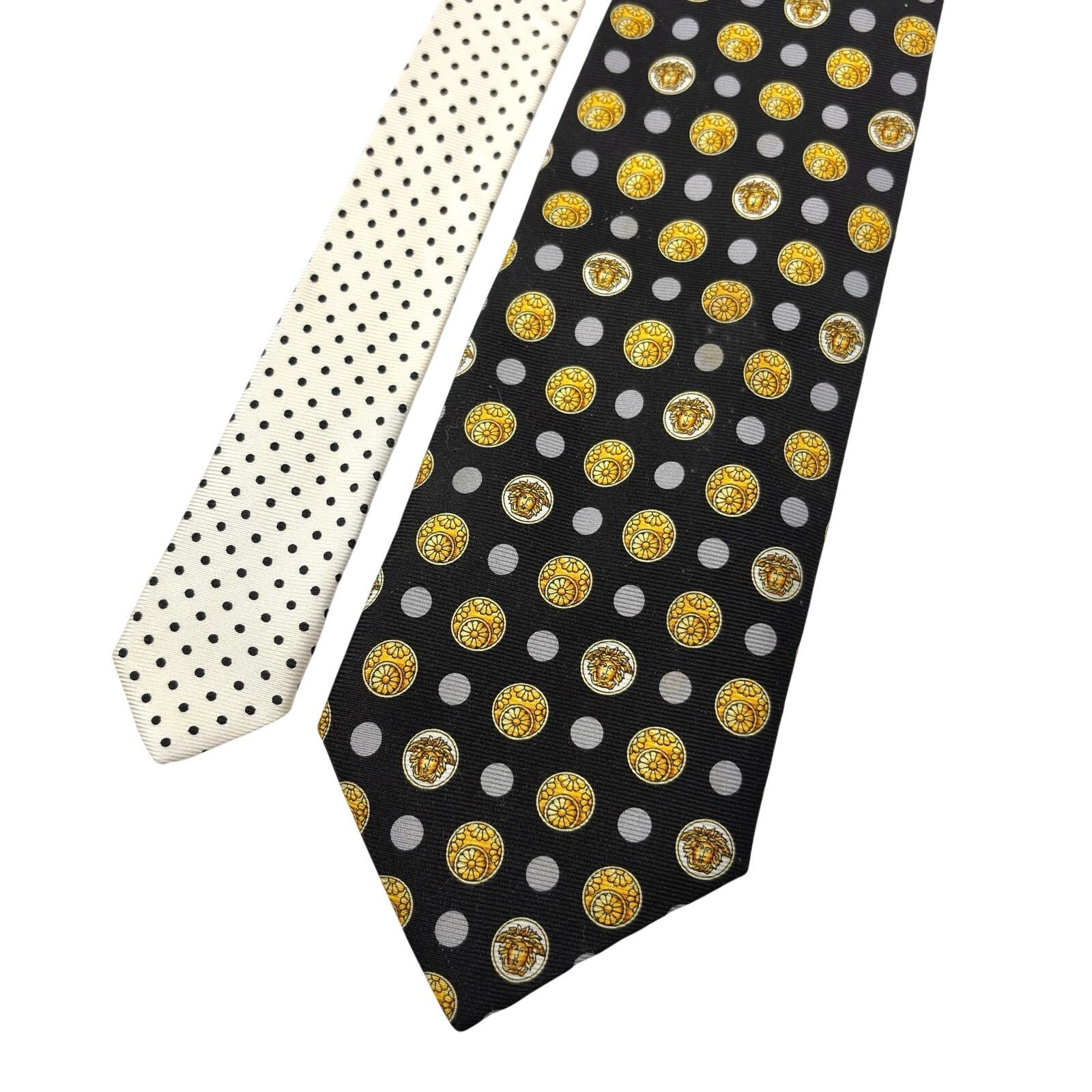 Versace Versace Vintage Medusa Tie Size ONE SIZE - 2 Thumbnail