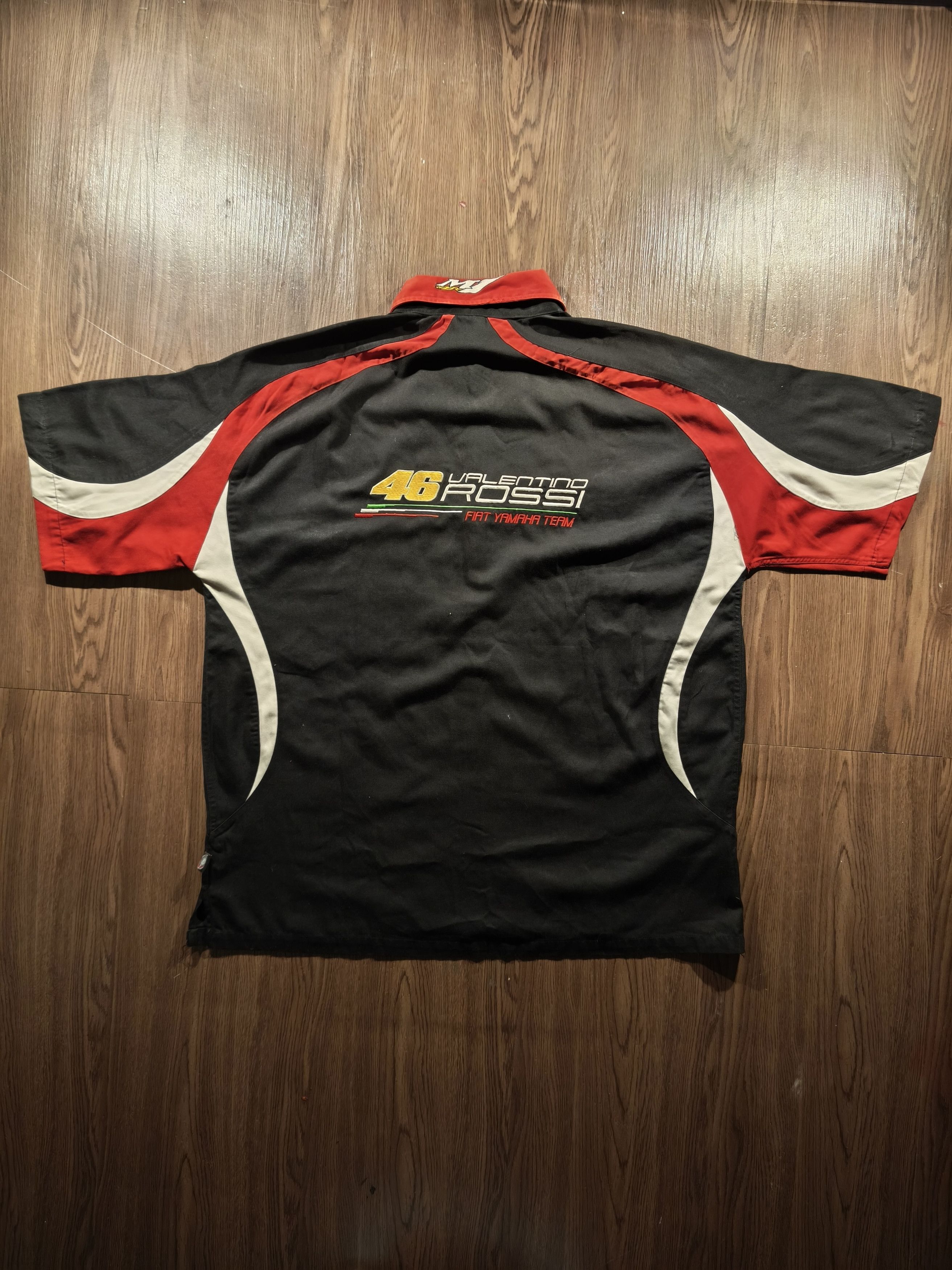 Japanese Brand Valentino Rossi Fiat Yamaha Team Racing Workshirt Size US L / EU 52-54 / 3 - 4 Thumbnail
