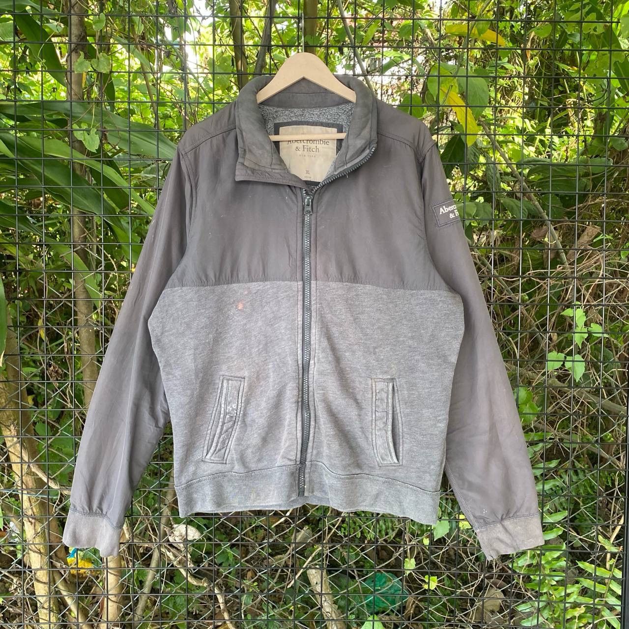 Abercrombie & Fitch Abercrombie & Fitch 2 Tone Zipper Jacket Size US L / EU 52-54 / 3 - 1 Thumbnail