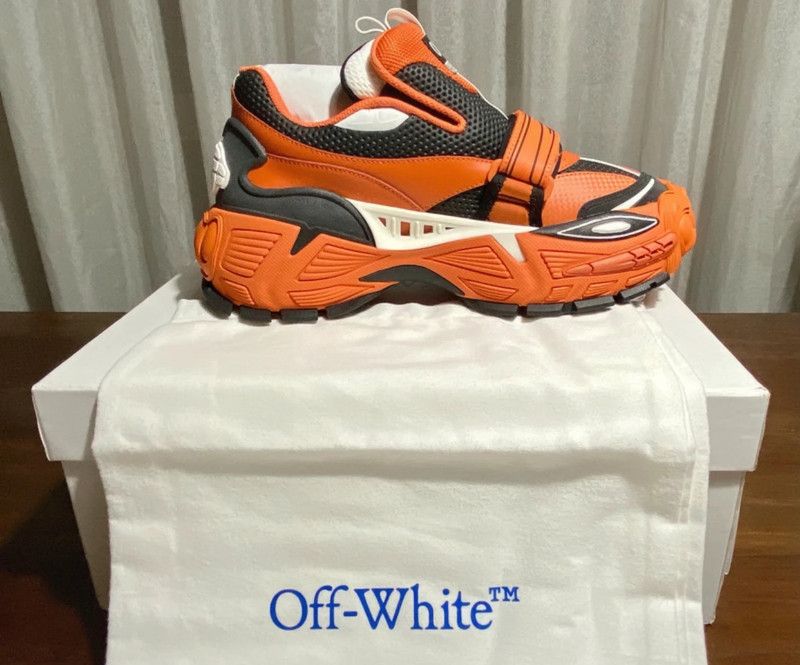 Off-White Off-White Glove Slip On Orange / Black Sneakers Size US 9 / EU 42 - 5 Thumbnail