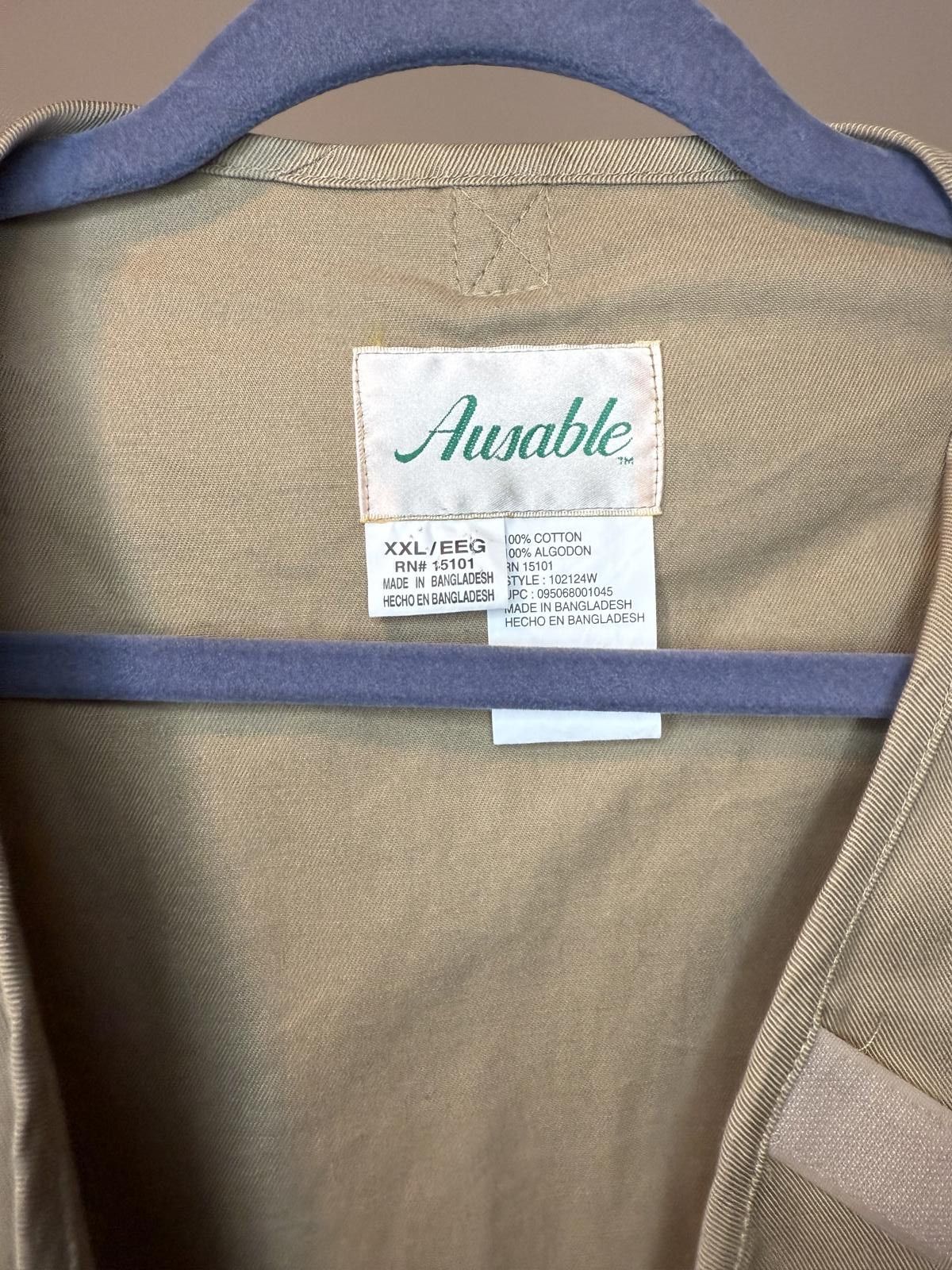 Designer Vintage boxy Crop Khaki Utility Vest 14 Pockets Size US L / EU 52-54 / 3 - 3 Thumbnail
