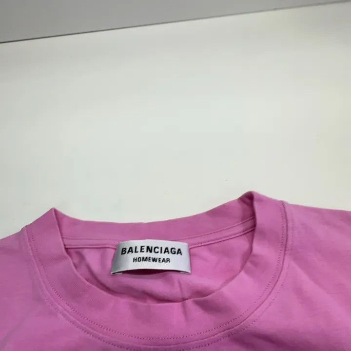 Balenciaga Balenciaga Pink Loose Short Sleeve T-Shirt 0079-2507 Size M / US 6-8 / IT 42-44 - 2 Thumbnail