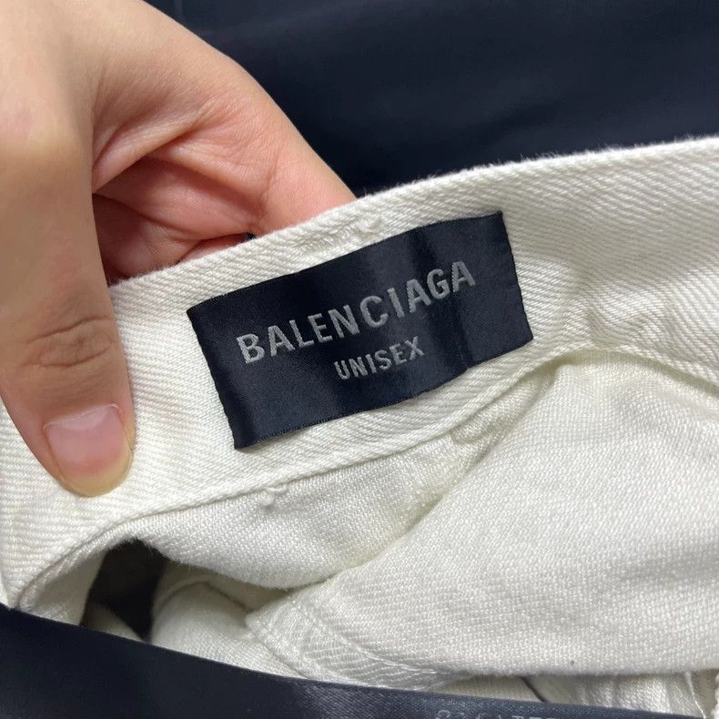 Balenciaga Balenciaga size S Beige Solid Washed Loose Wide Leg Pants Size US 27 - 6 Thumbnail