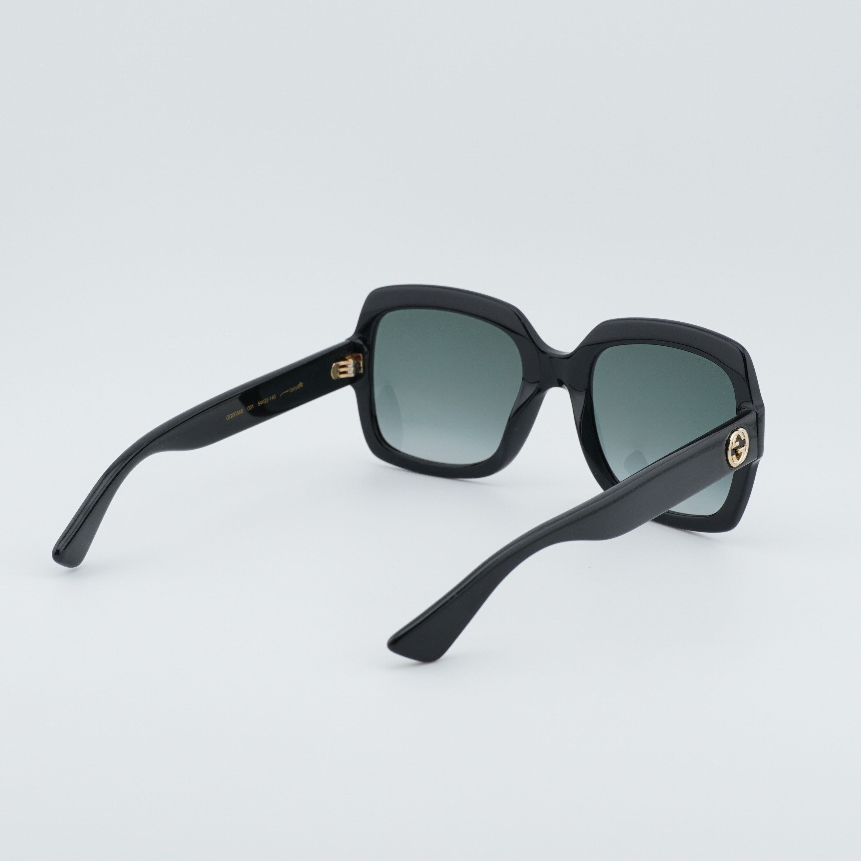 Gucci Gucci GG0036S 001 Women Sunglasses Black Square Frame Size ONE SIZE - 4 Thumbnail