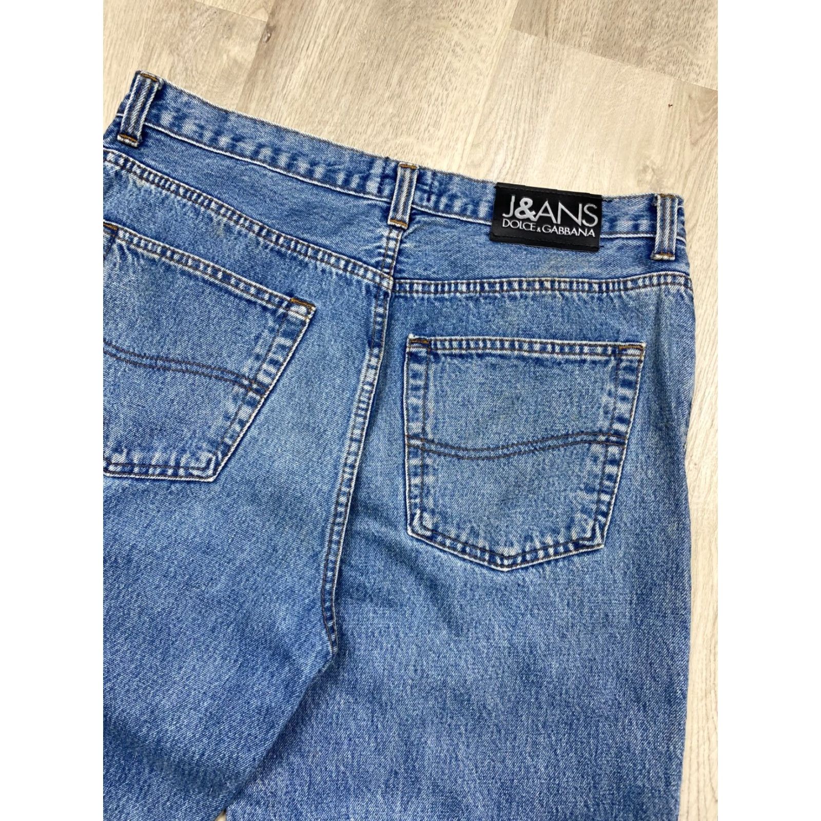 Dolce & Gabbana Dolce&Gabbana Jeans Mens 34 Denim Distressed 90s Vintage Size 34 Blue Straight Regular XS-XL Size US 34 / EU 50 - 2 Thumbnail