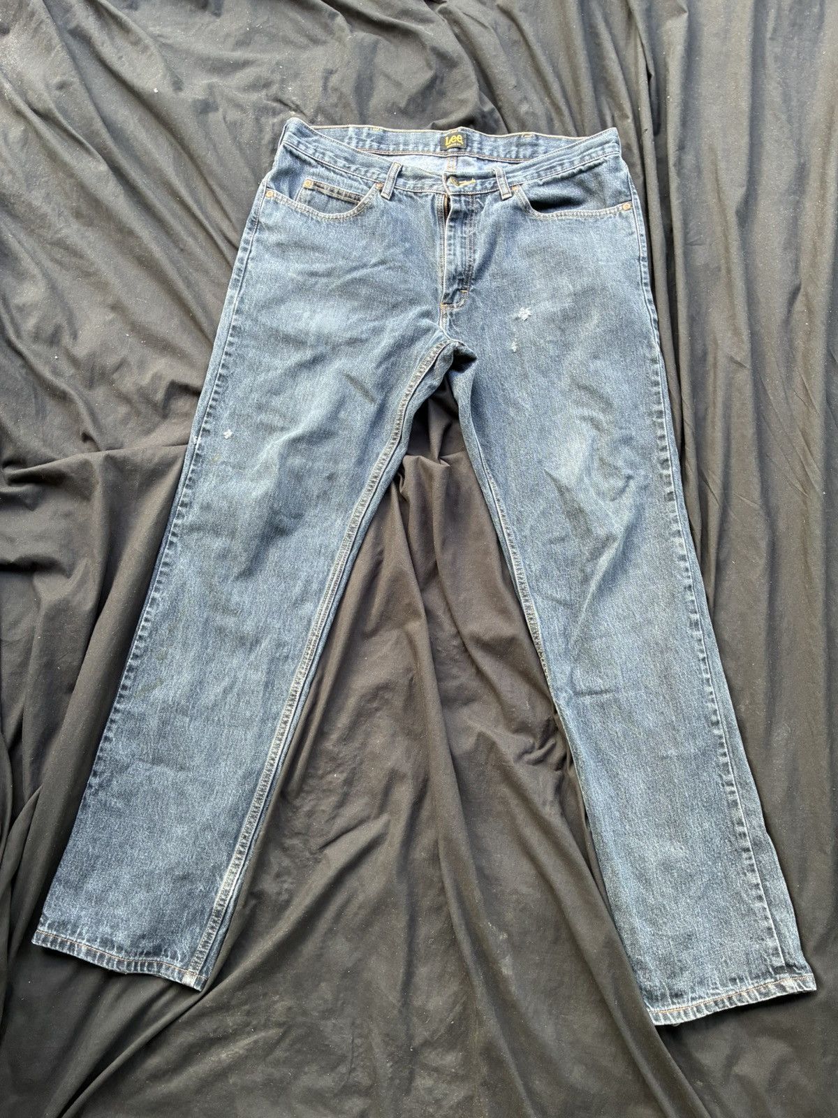 Lee Vintage Lee Jeans – Medium Wash Distressed Denim Size US 36 / EU 52 - 2 Thumbnail