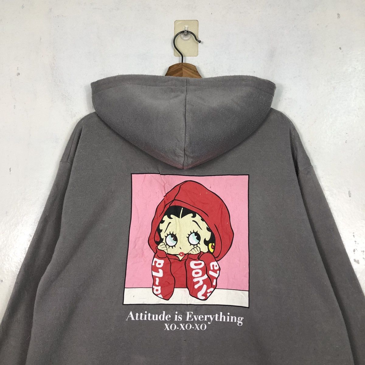 Japanese Brand 📌Zipper Hoodie Denifits X Betty Boop Big Logo Size US L / EU 52-54 / 3 - 11 Thumbnail