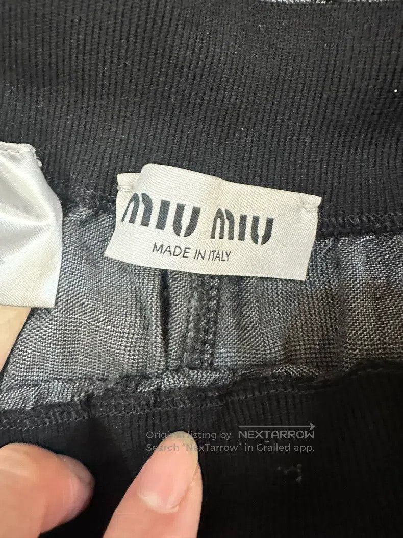 Miu Miu Miu Miu 36 Ribbon letter slacks Size 35" - 4 Thumbnail